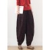 Handmade red harem pantspants  spring Jacquard design wild trousers